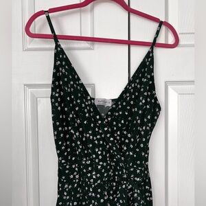 Kaileigh Green Floral Jumpsuit